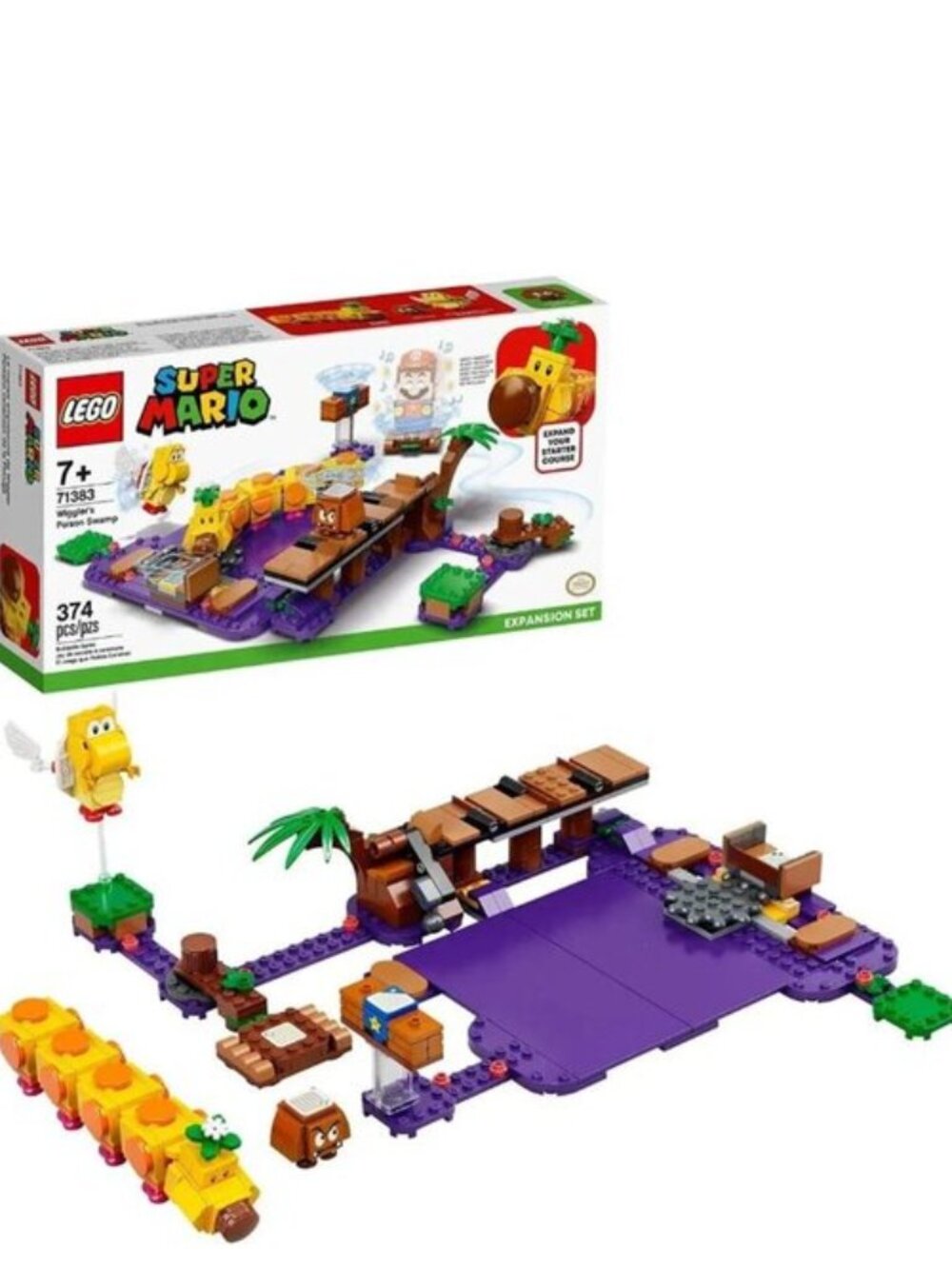 Lego Super Mario Wiggler's Poison Swamp Expansion 71383 New In  Box